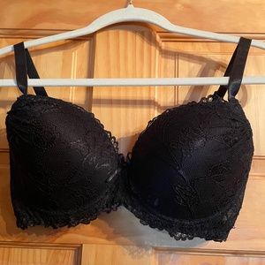Lace Demi Bra Black